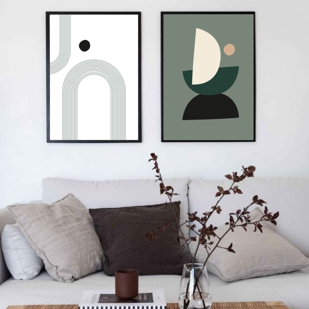 סט תמונות מודרניות לסלון