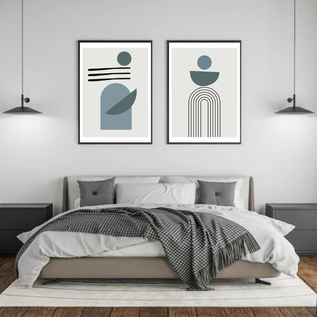 סט תמונות מודרניות לסלון