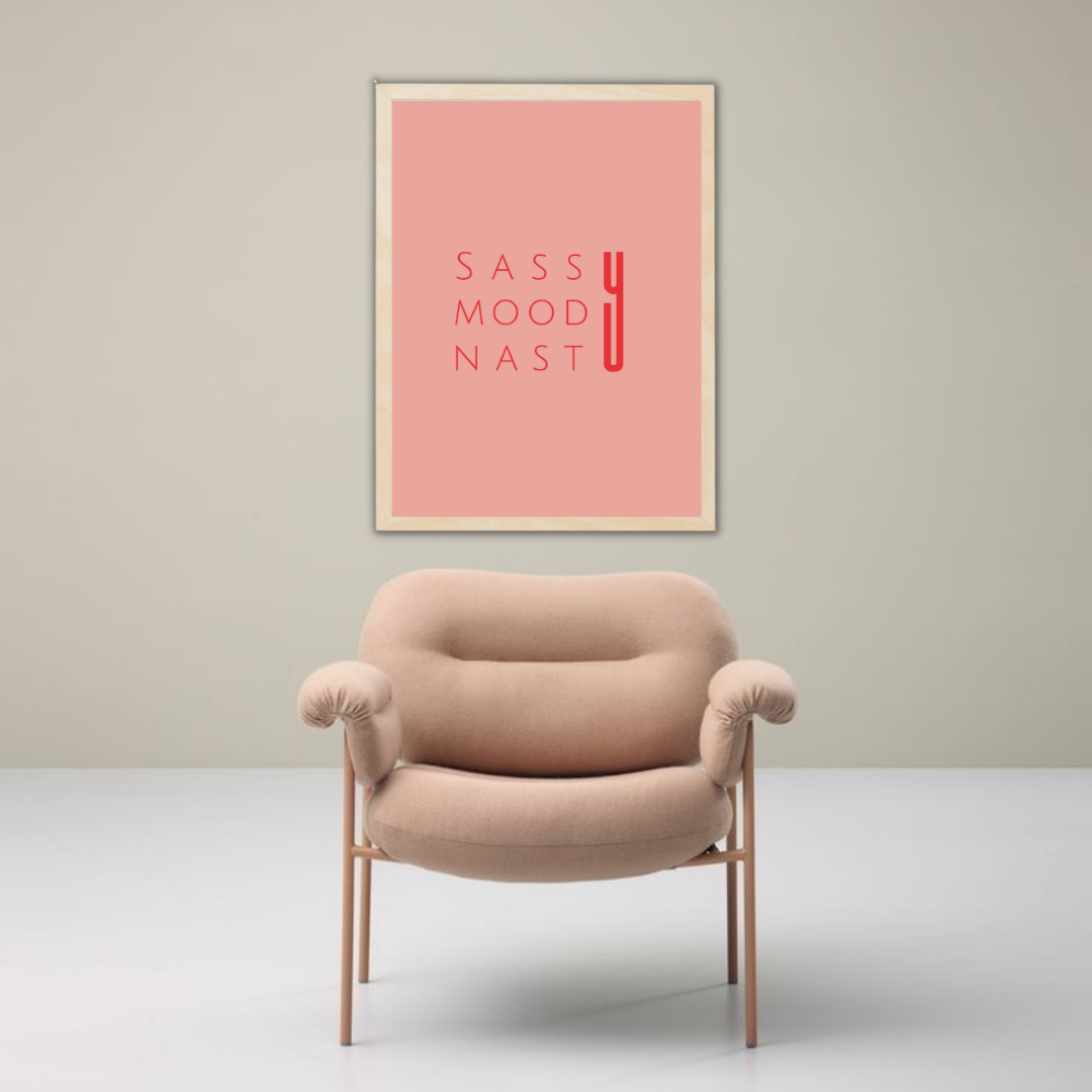 SASSY MOODY NASTY תמונת קיר דגם