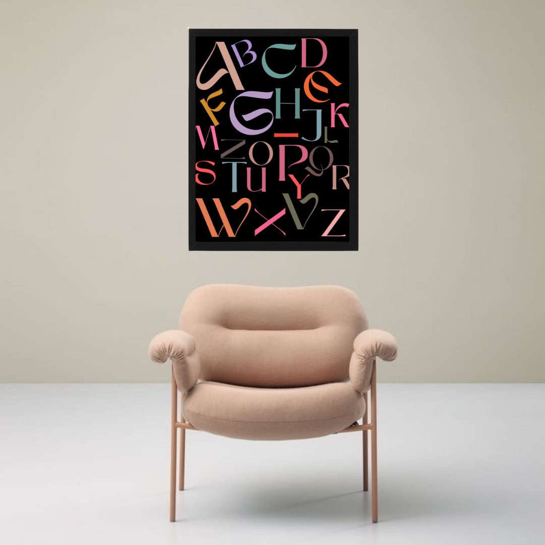 A TO Z תמונת קיר לסלון דגם