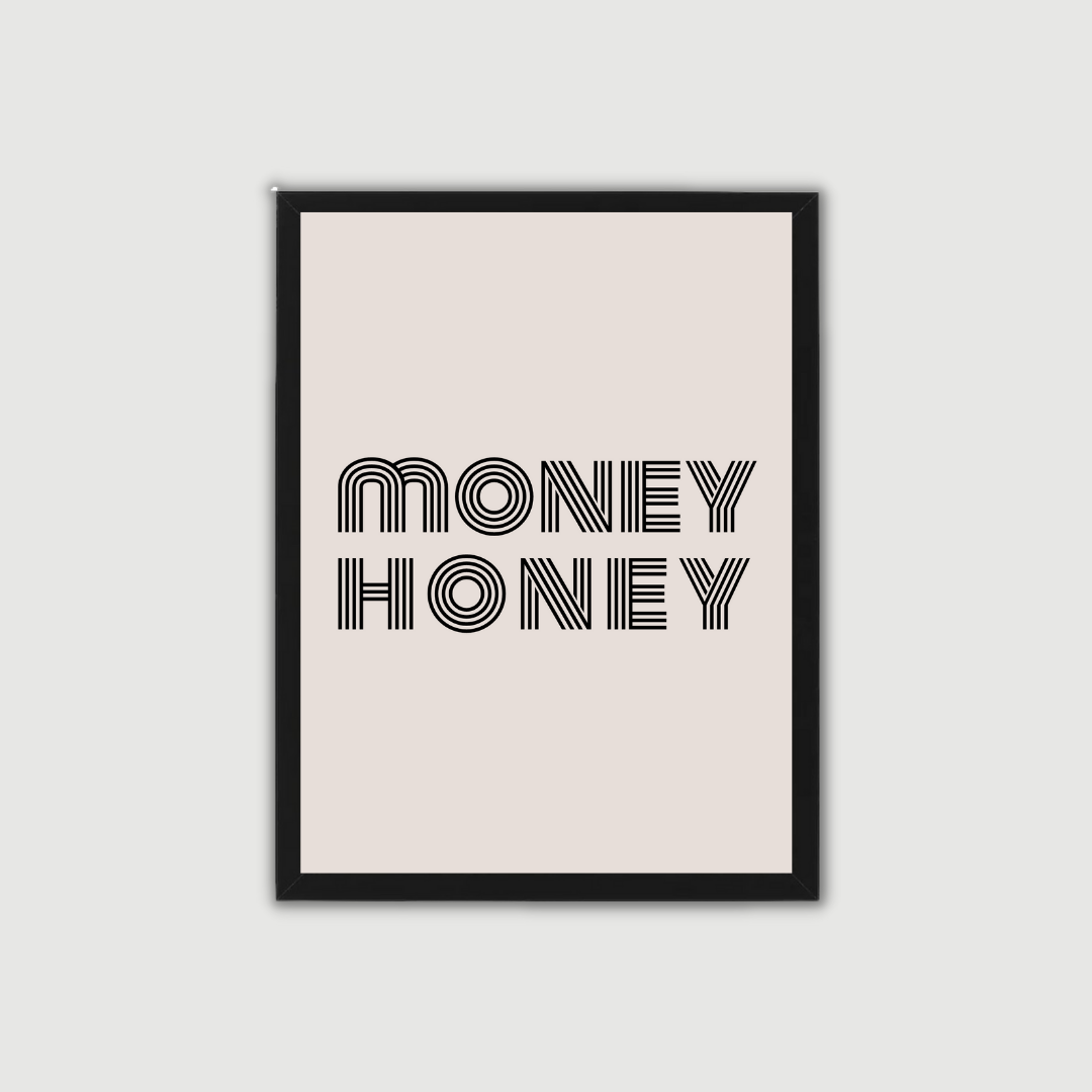 MONEY HONEY תמונת קיר לסלון דגם