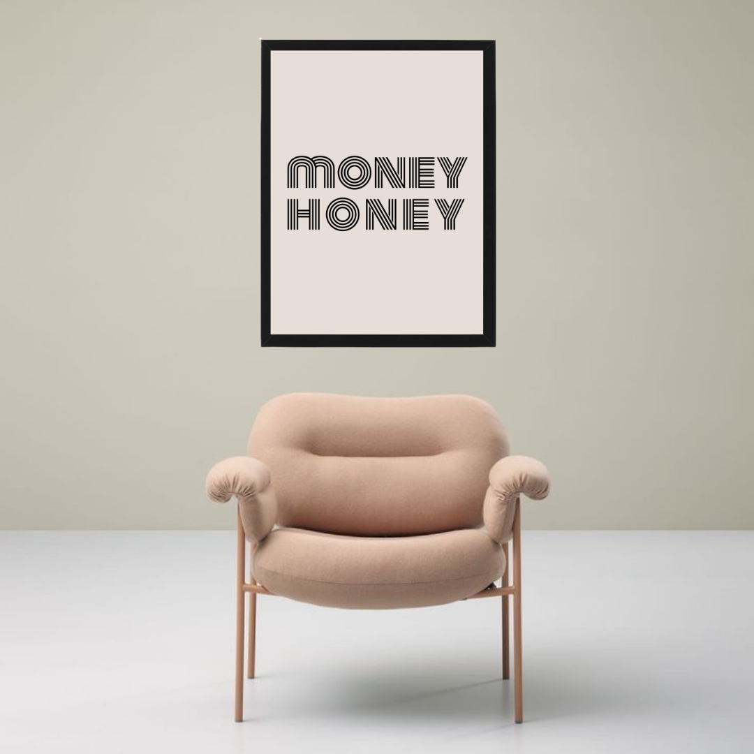 MONEY HONEY תמונת קיר לסלון דגם