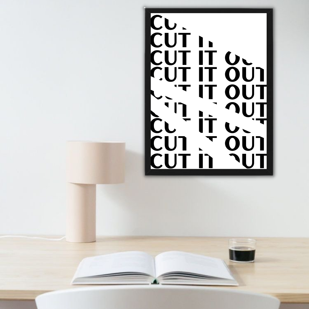 CUT IT OUT תמונת קיר לסלון דגם