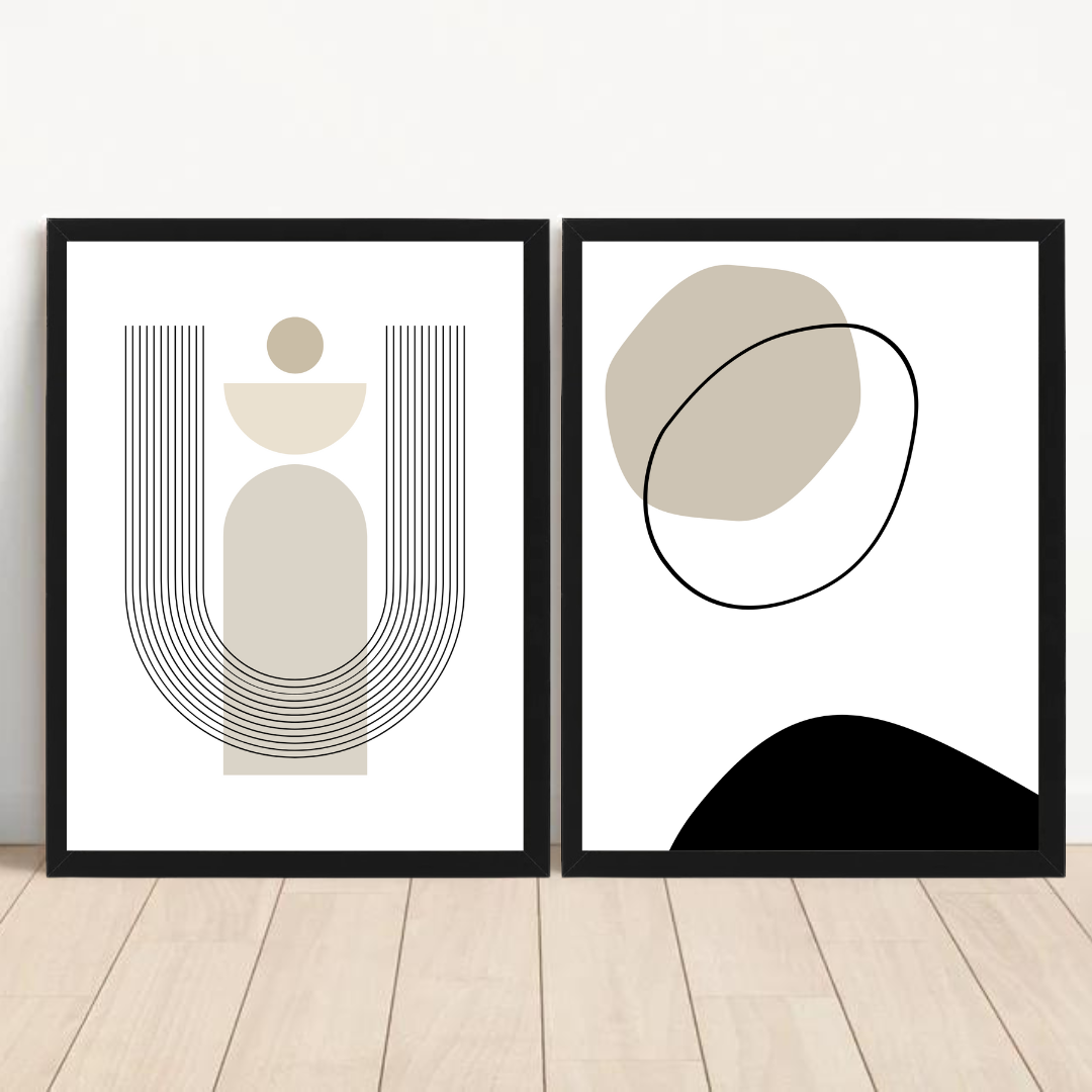 סט תמונות בסגנון בוהו לסלון