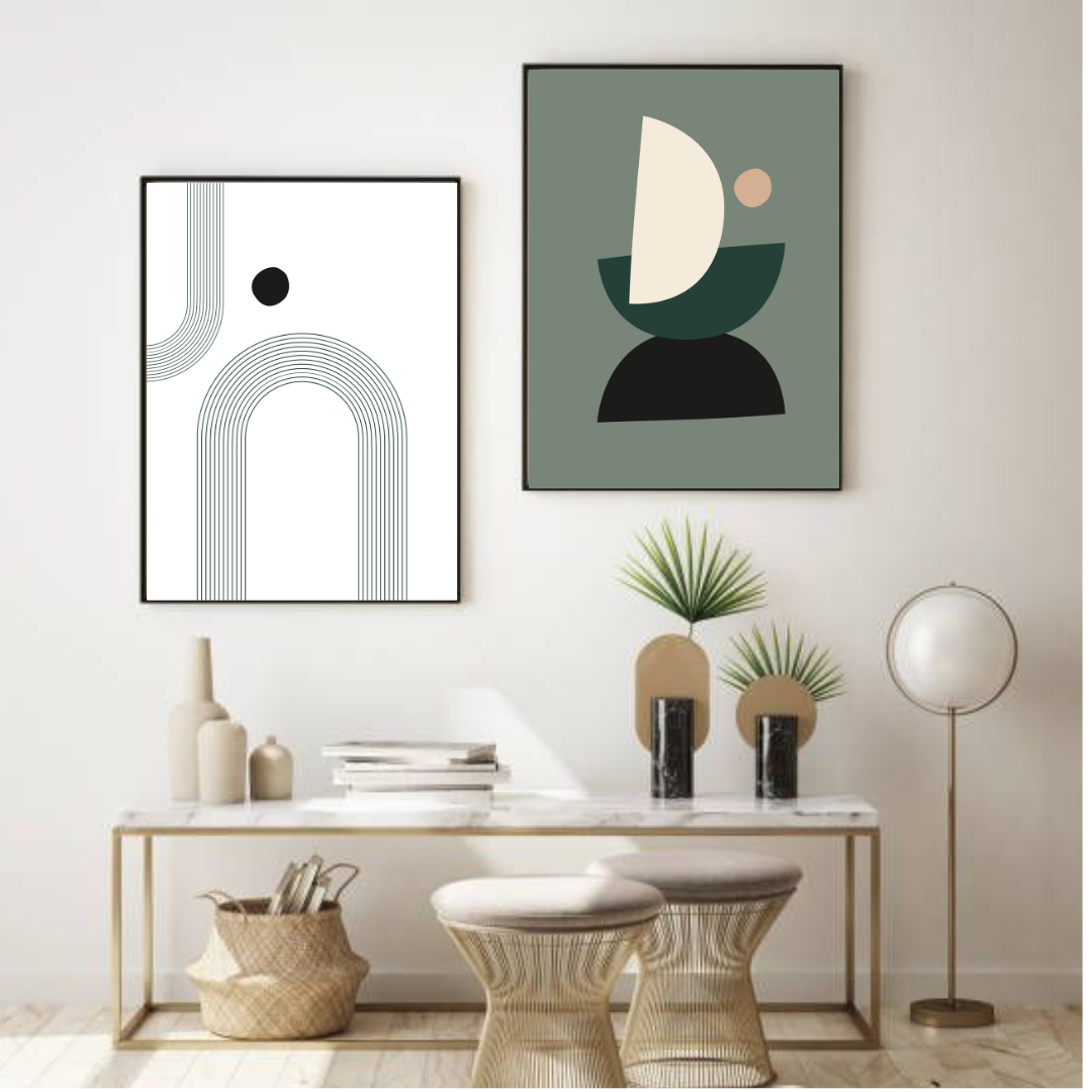 סט תמונות מודרניות לסלון