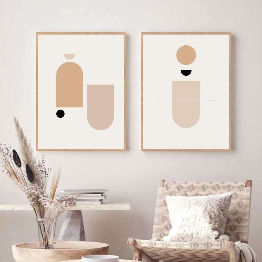 סט תמונות נורדיות לסלון