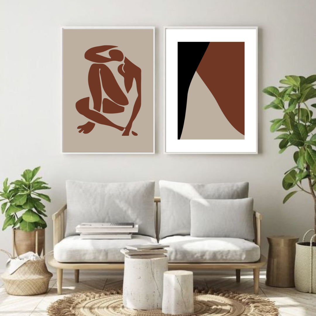 סט תמונות מודרניות לסלון