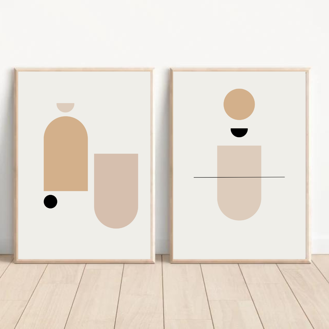 סט תמונות נורדיות לסלון