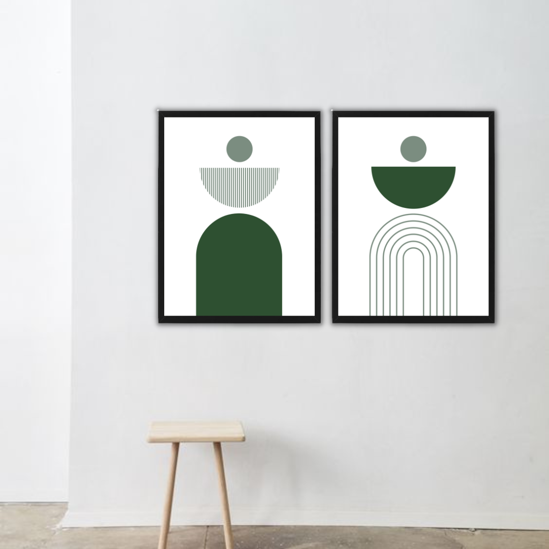 סט תמונות בסגנון בוהו לסלון