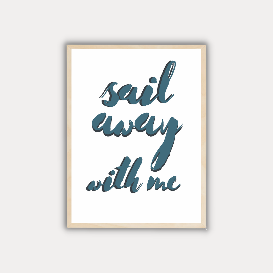 סט תמונות לחדר ילדים ותינוקות דגם SAIL AWAY