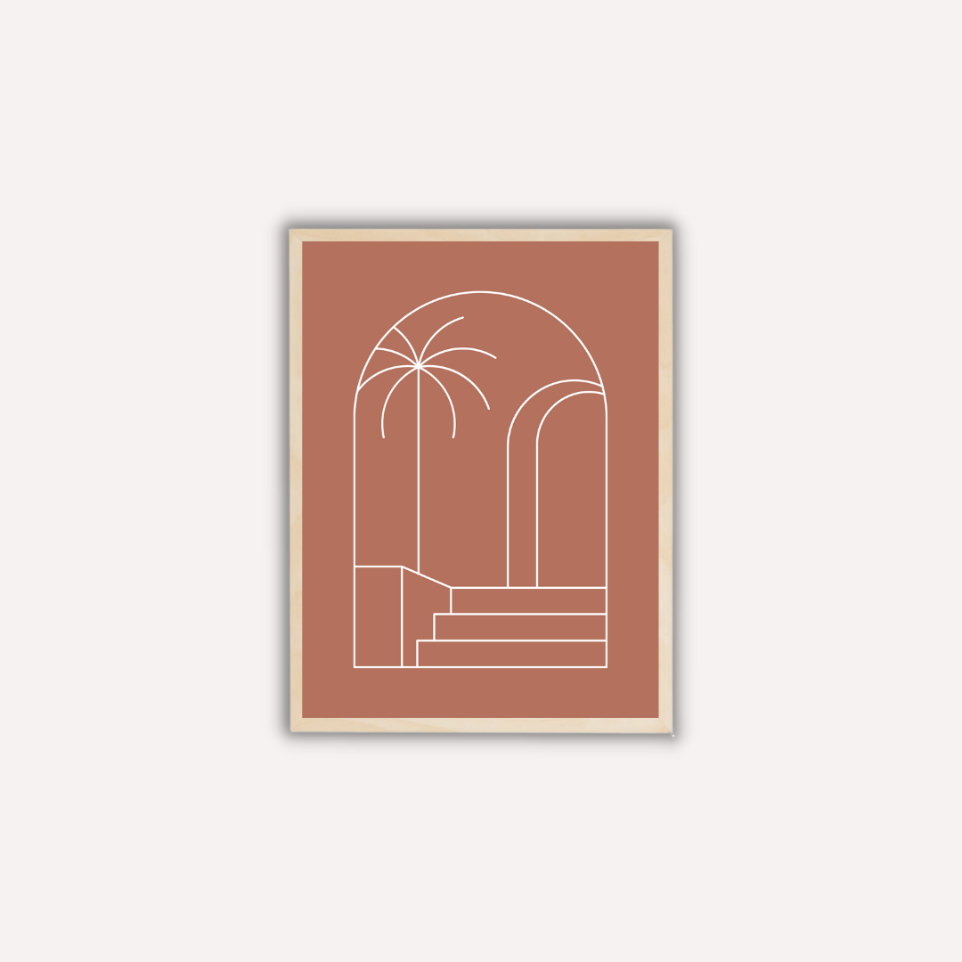 BOHO NO.34 תמונת קיר לסלון בסגנון בוהו דגם