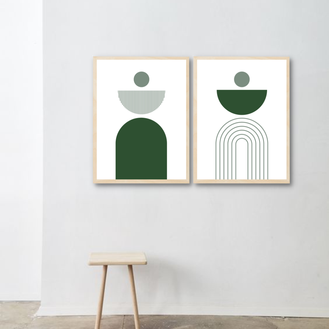 סט תמונות בסגנון בוהו לסלון