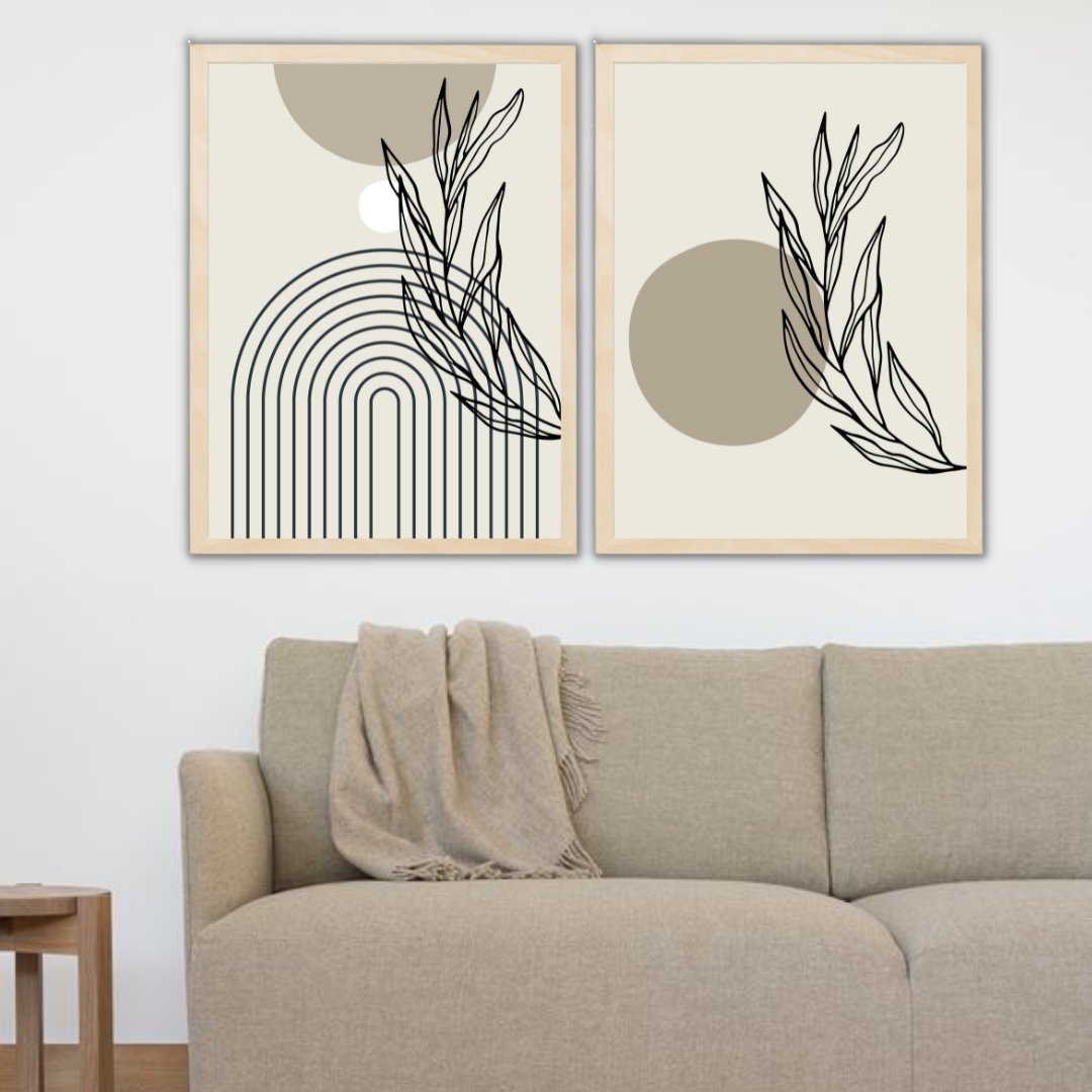 תמונות בסגנון בוהו לסלון