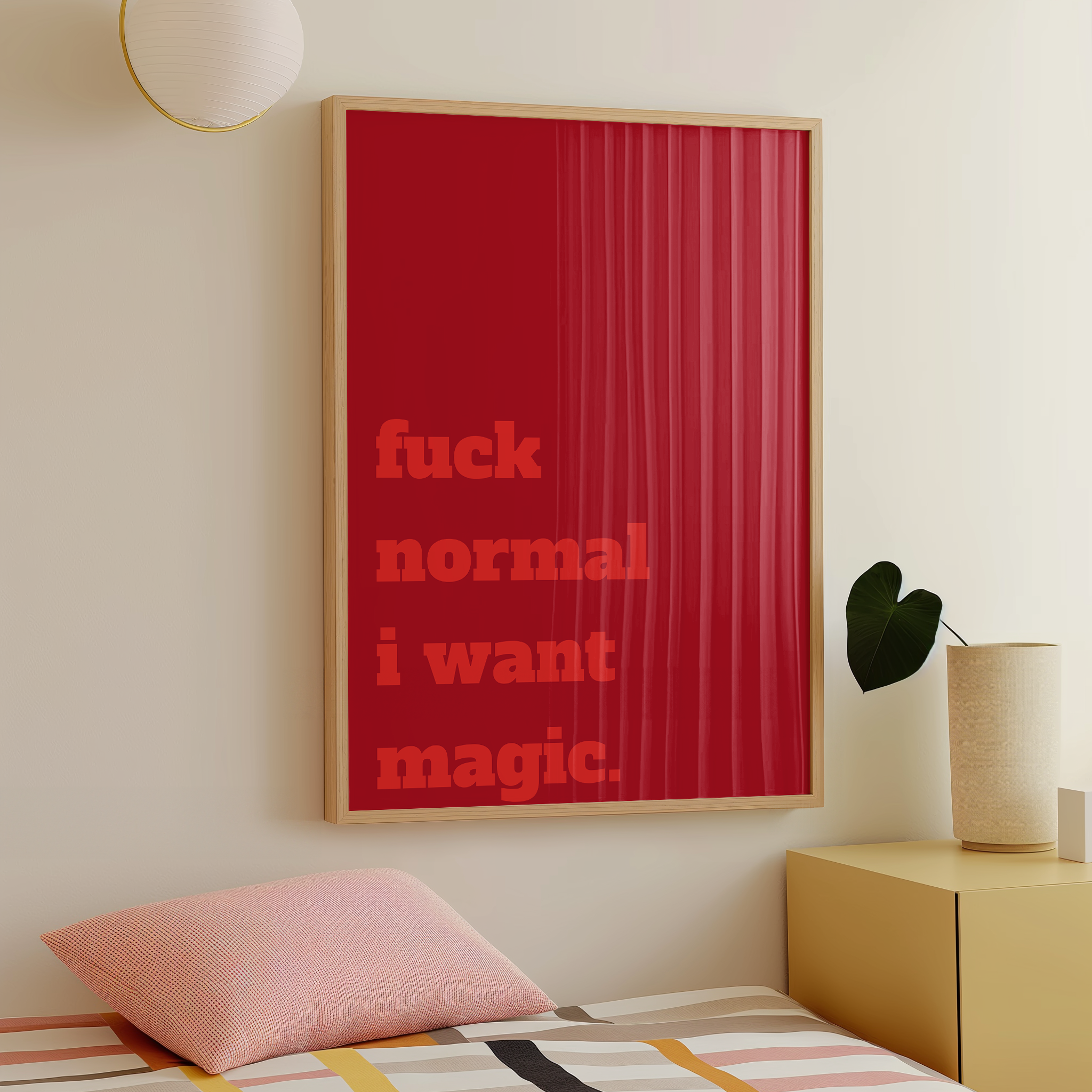 fuck normal i want magic - red