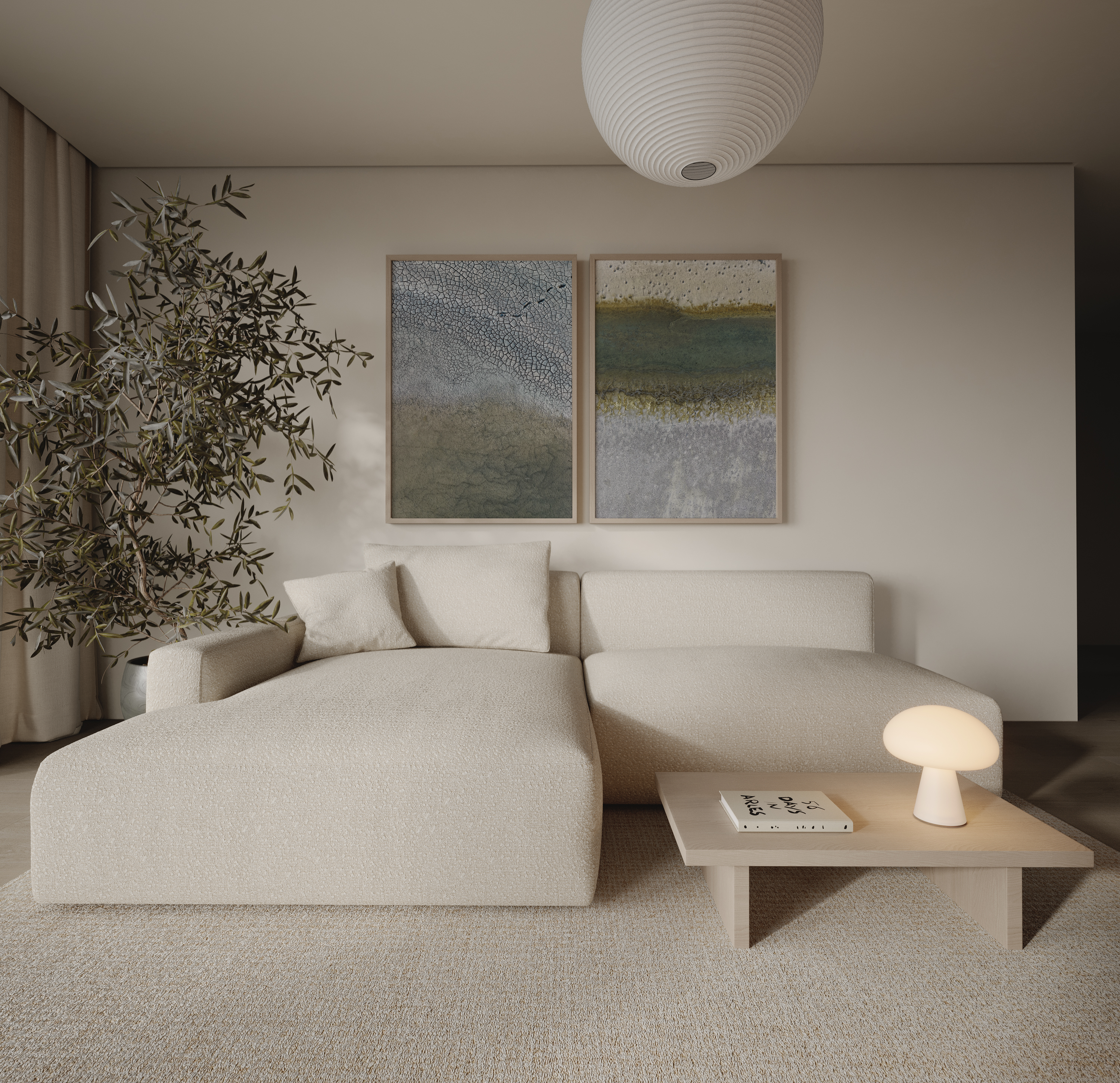 סט צילומים אמנותיים ממוסגרים של חן כליפה לוי, מבט עילי על מאגרי מים במעגן מיכאל עם אדמה סדוקה וטקסטורות מלח בגווני אפור וירוק טבעי