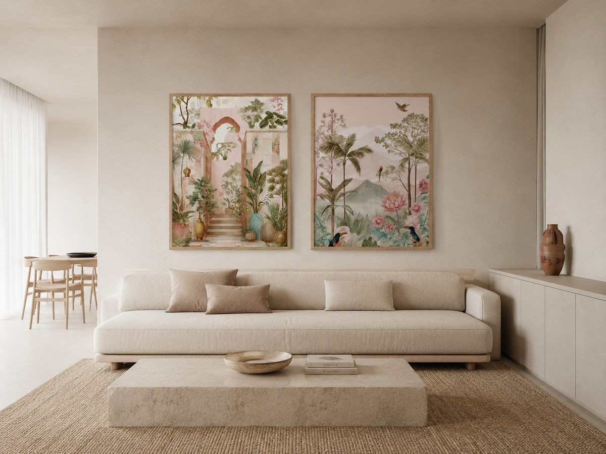 A Botanical Pair for Modern Interiors
