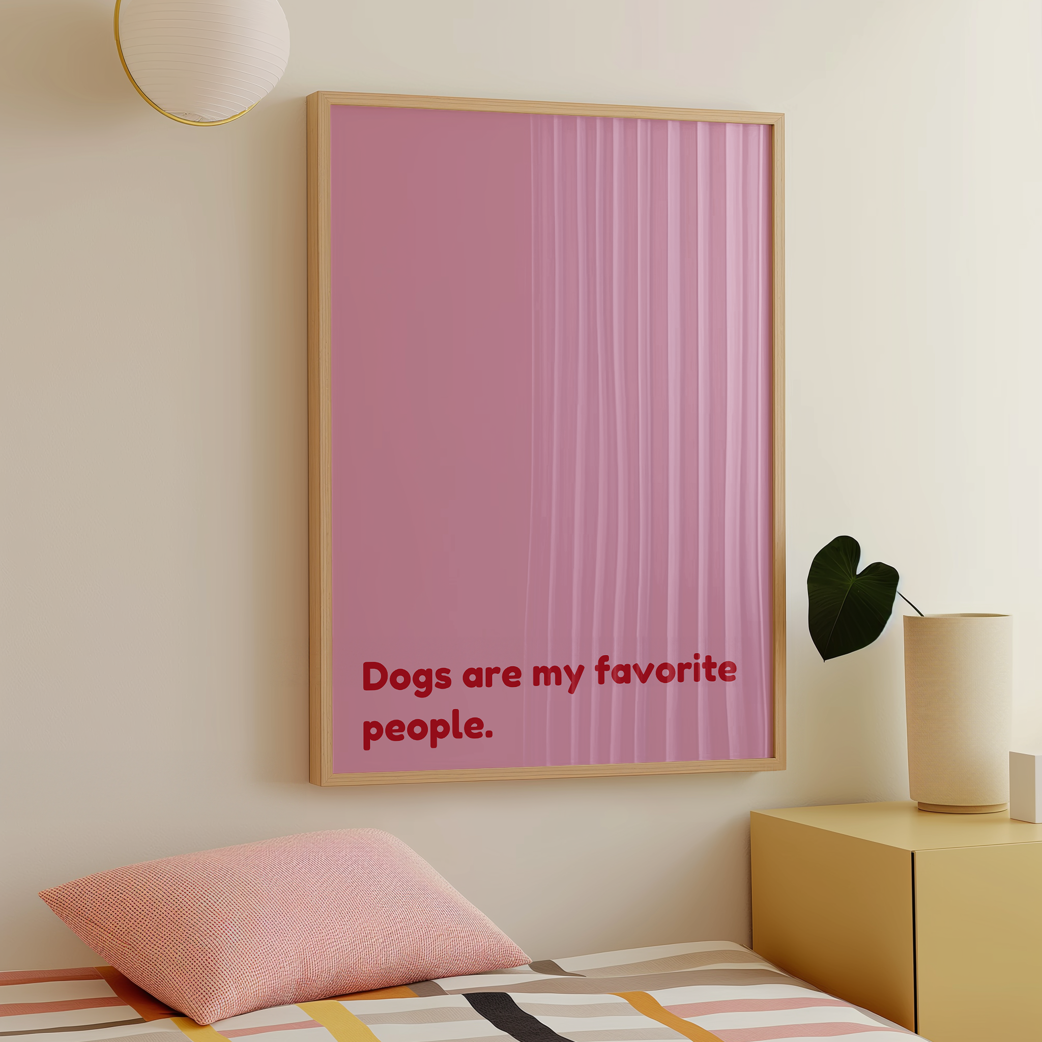 Dogs are my favorite people - pink