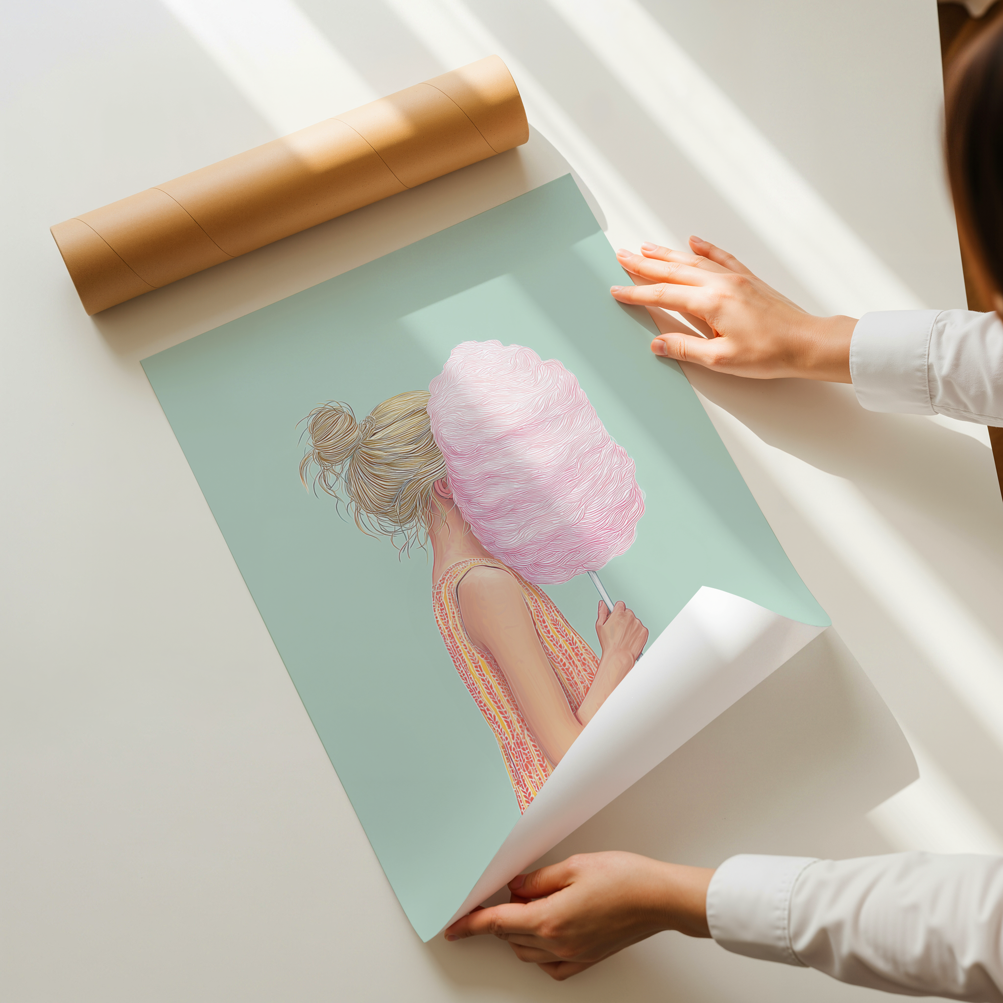 קנדיס – הדפס אמנותי עדין בעיצוב מודרני