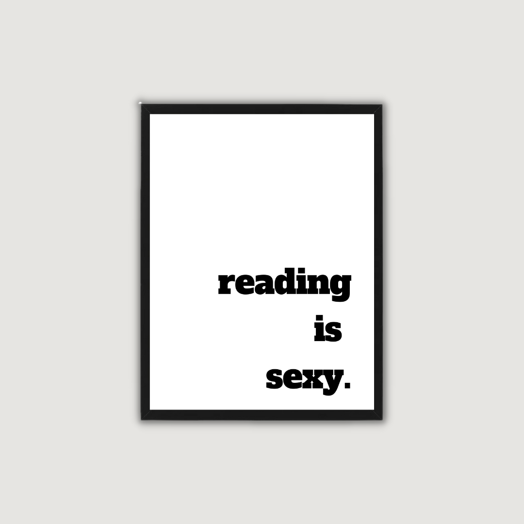 תמונה לסלון דגם Reading is sexy