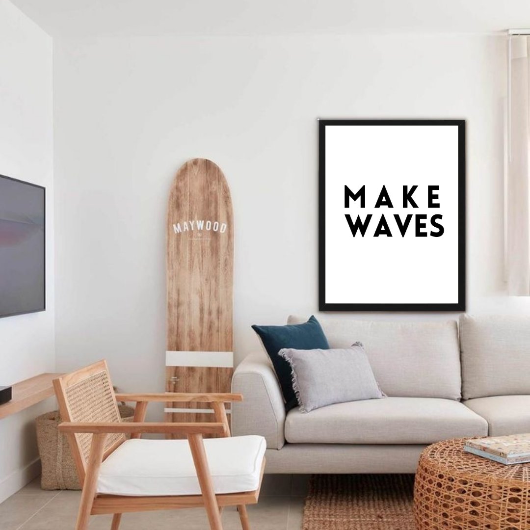 MAKE WAVES תמונת קיר לסלון דגם