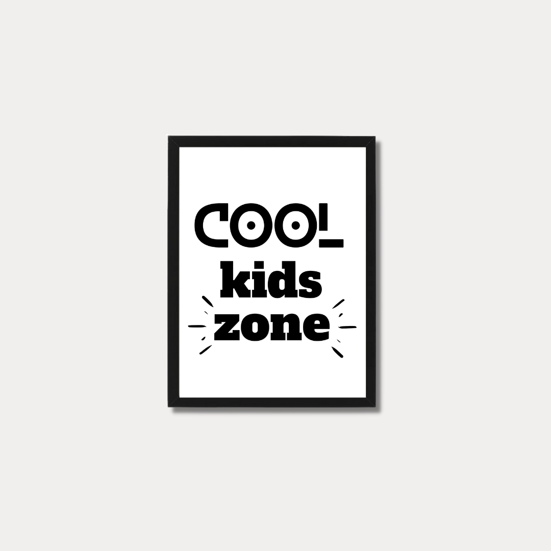 COOL KIDS סט תמונות לחדר ילדים דגם