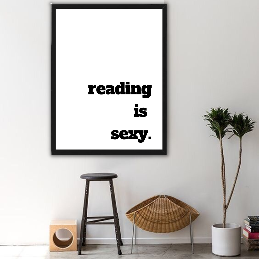 תמונה לסלון דגם Reading is sexy