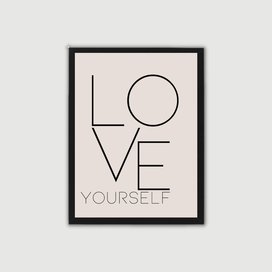 LOVE YOURSELF תמונת קיר למשרד דגם