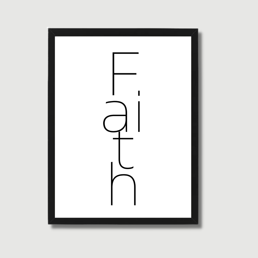 FAITH תמונת קיר לסלון דגם